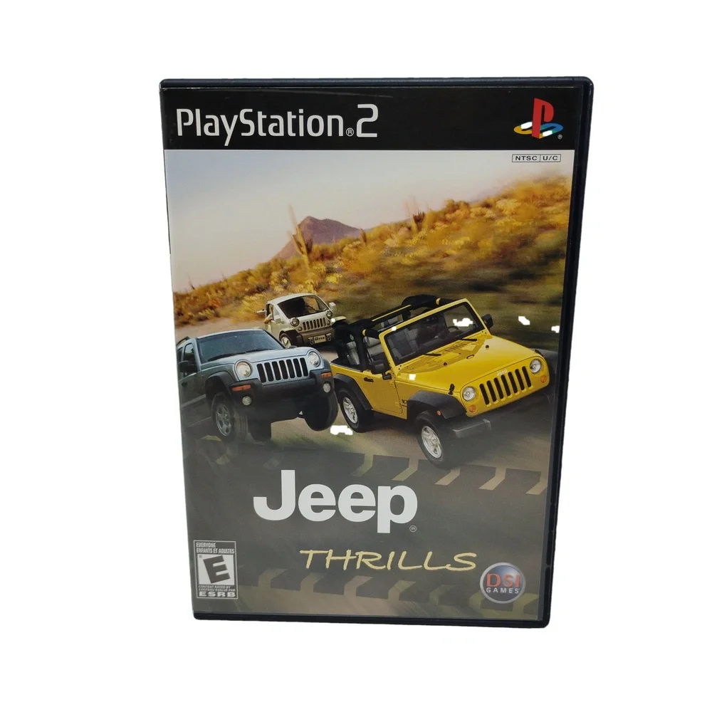 Jeep Thrills PS2 Game Complete CIB Sony PlayStation 2 Offroad Racing Sim Arcade